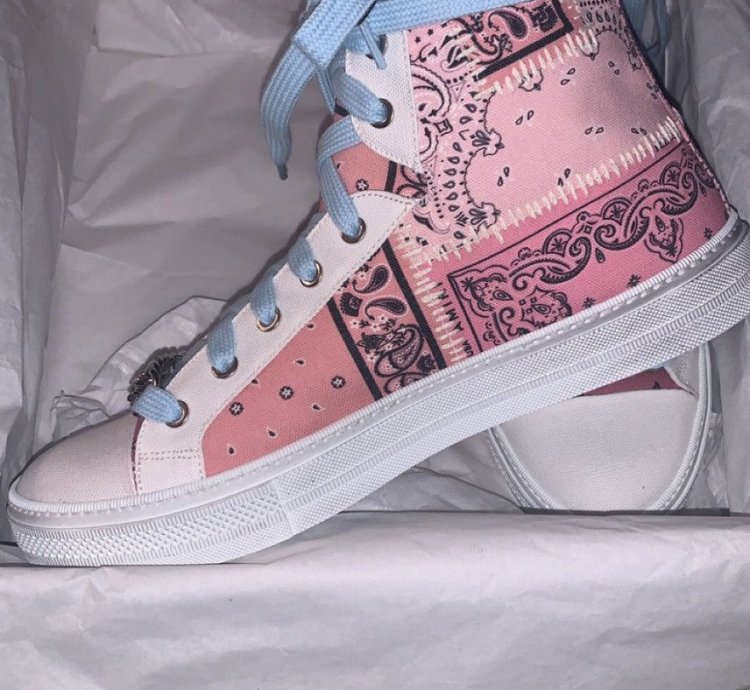 Amiri Bandana Reconstructed Sunset Hightop