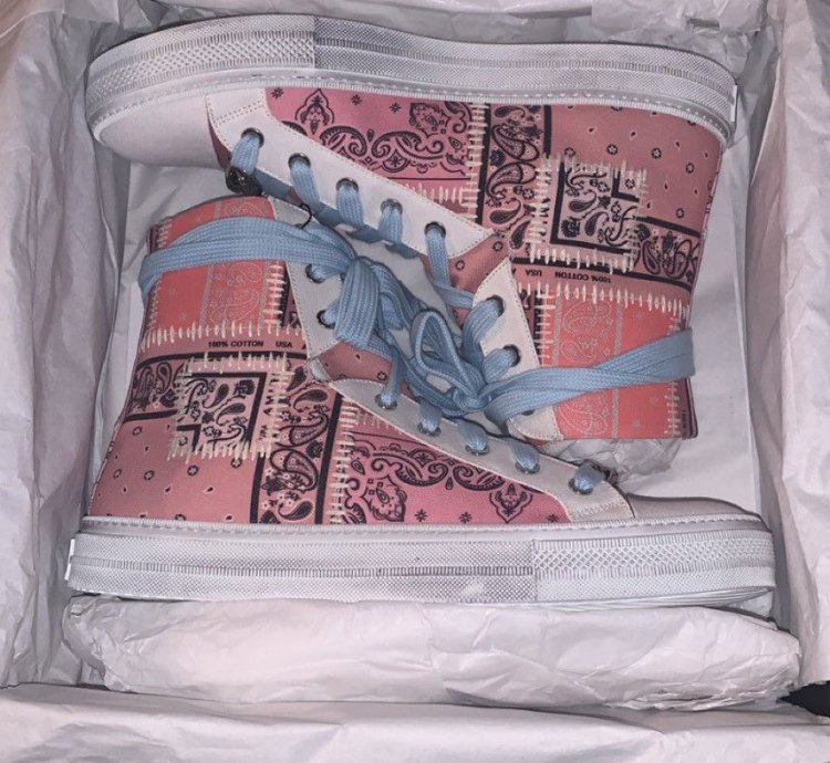 Amiri Bandana Reconstructed Sunset Hightop