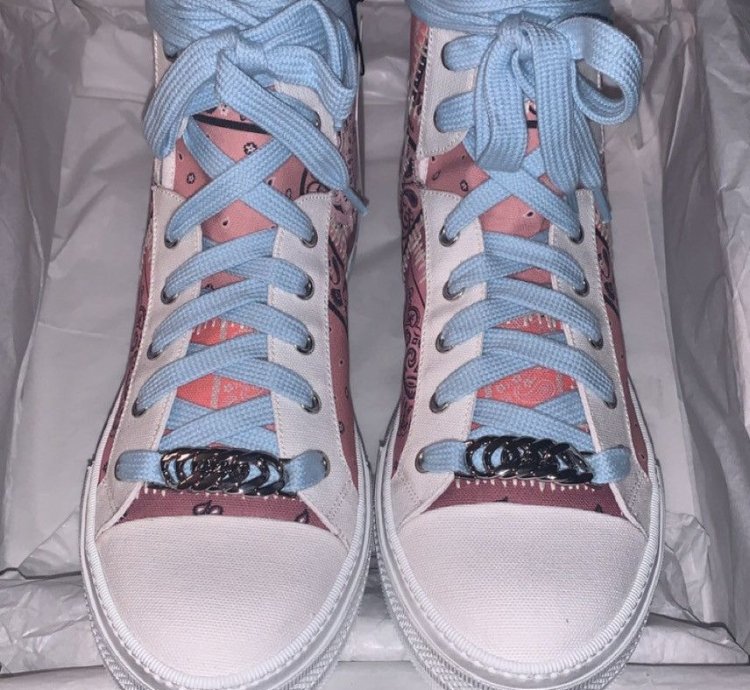 Amiri Bandana Reconstructed Sunset Hightop