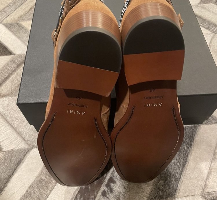 Amiri Bandanna Chain Boots