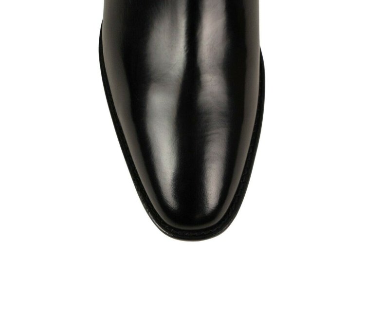 Amiri Black Patent Leather Bandana Chain Strap Ankle Boots