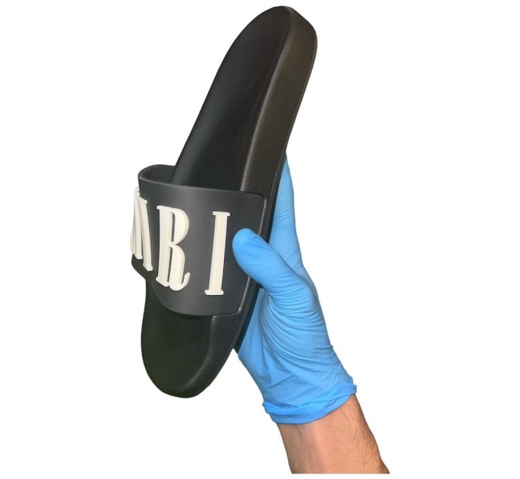 Amiri Black Pool Slide Sandal With Special Box