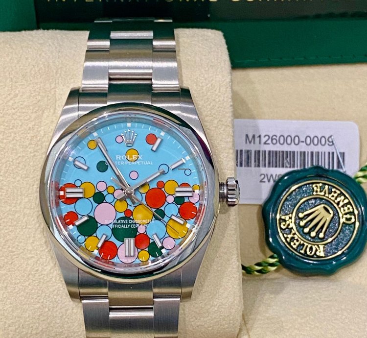 Rolex Oyster Perpetual 36 New 2023 Very Rare Tag Seriale Celebration Dial