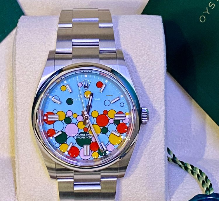 Rolex Oyster Perpetual 36 New 2023 Very Rare Tag Seriale Celebration Dial
