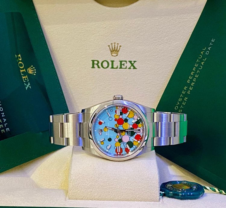 Rolex Oyster Perpetual 36 New 2023 Very Rare Tag Seriale Celebration Dial