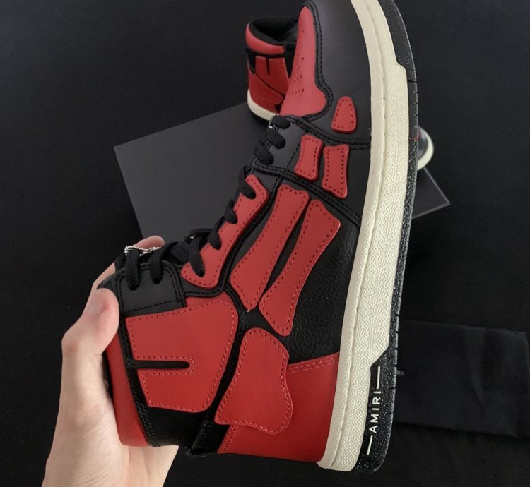 Amiri Black Red Skel Top Red Sneakers