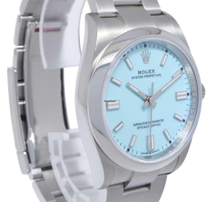 Rolex Oyster Perpetual 36 Steel Turquoise Dial Watch 22 126000