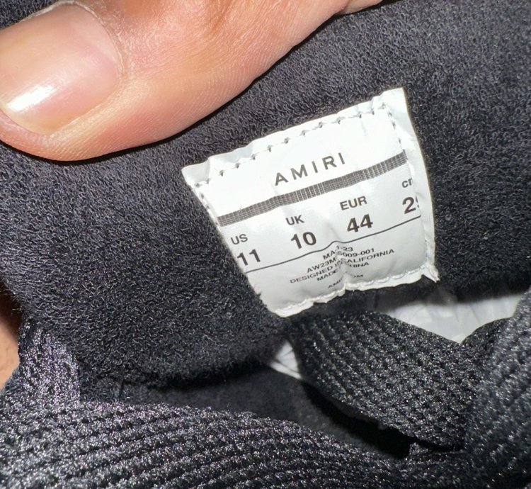Amiri Black Sneakers