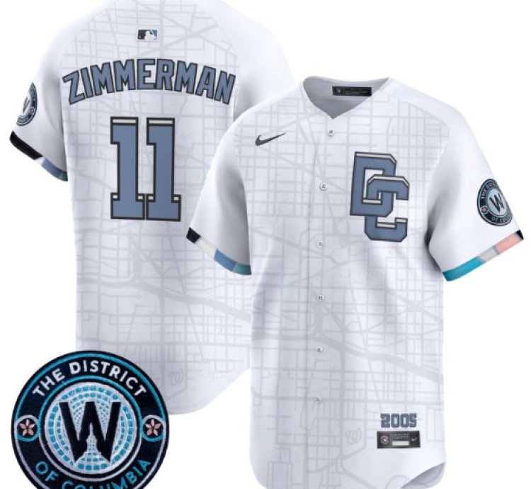 Ryan Zimmerman Jersey 11 Washington Nationals 2025 City Connect Premier Limited Stitched White