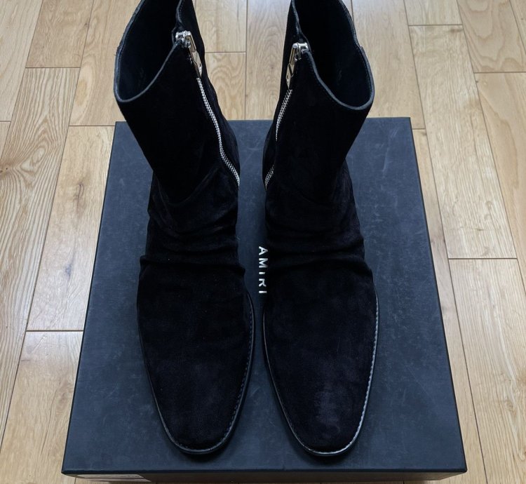 Amiri Black Suede Chelsea Boot