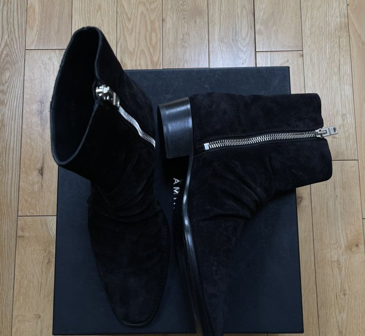 Amiri Black Suede Chelsea Boot