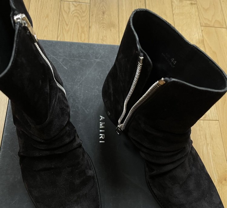 Amiri Black Suede Chelsea Boot