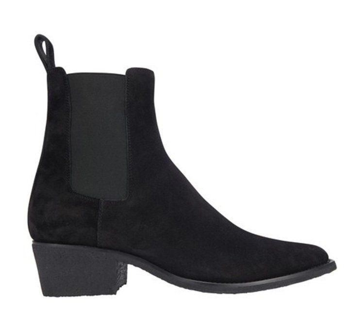 Amiri Black Suede Crepe Chelsea Boot