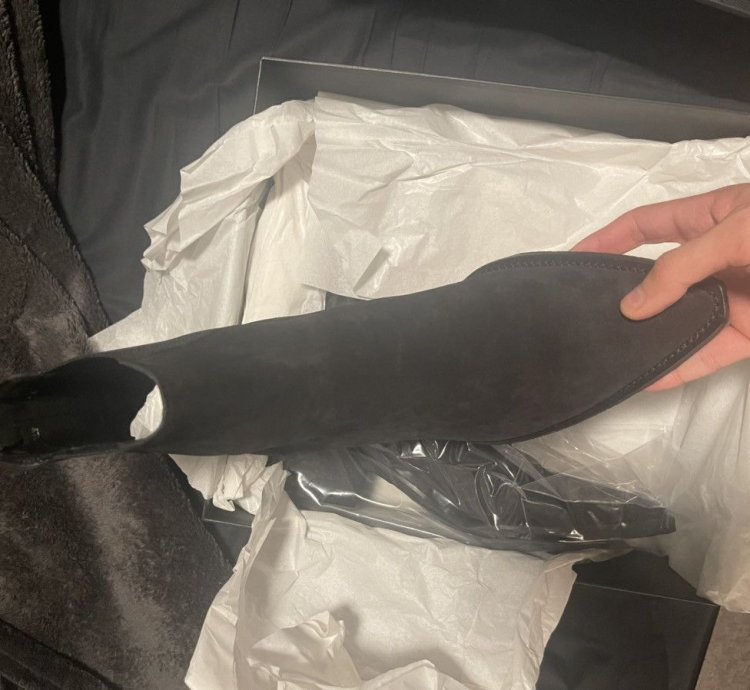 Amiri Black Suede Crepe Chelsea Boot