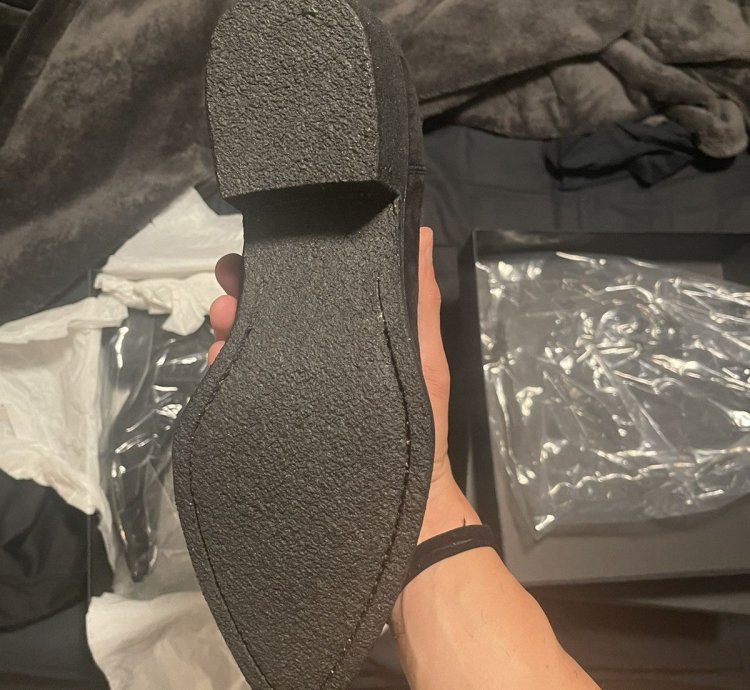 Amiri Black Suede Crepe Chelsea Boot