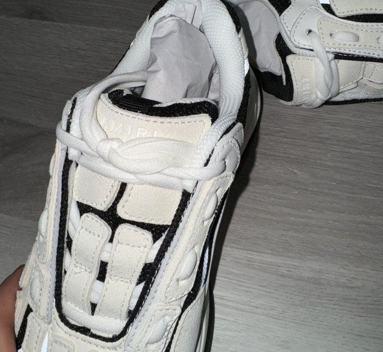 Amiri Black White Bone Runner