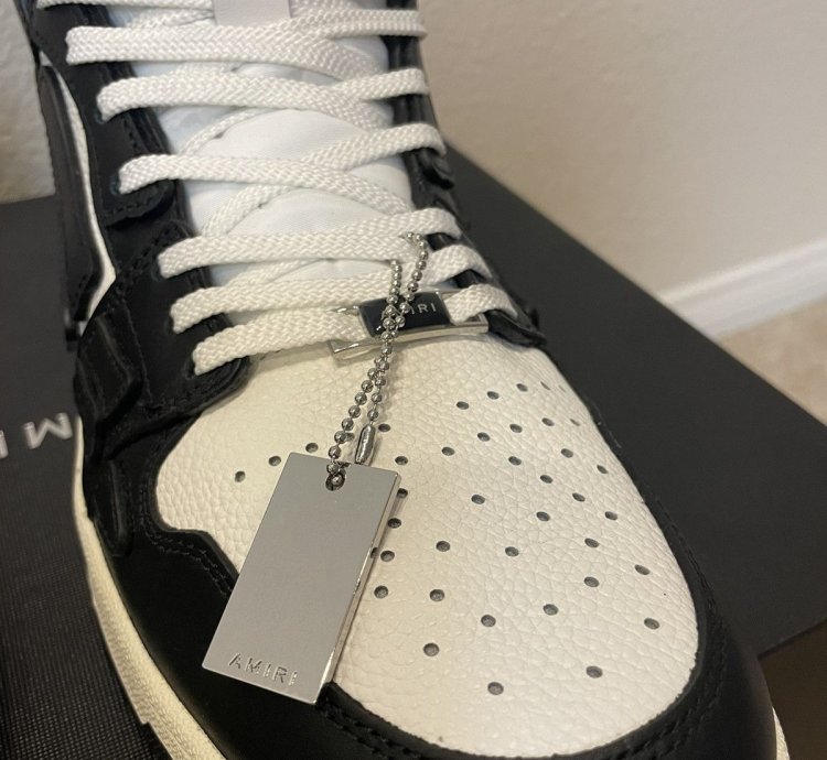 Amiri Black White Skel Skeleton High Top Sneaker Brand New