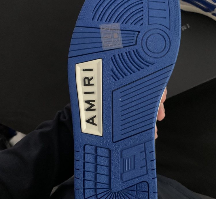 Amiri Blue Skel Top Sneakers
