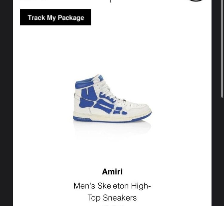 Amiri Blue Skel Top Sneakers