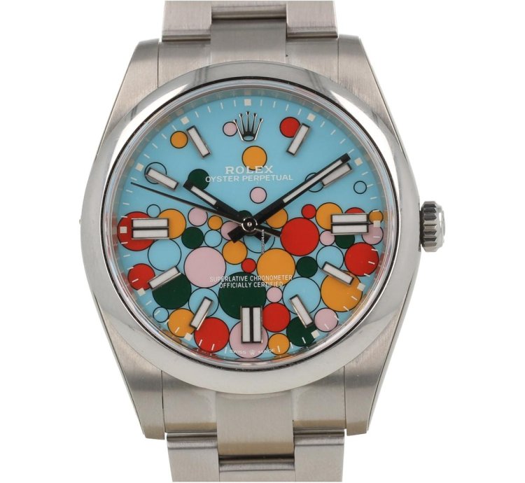 Rolex Oyster Perpetual 41 124300 Celebration Dial New 2023 Stickers White Tag