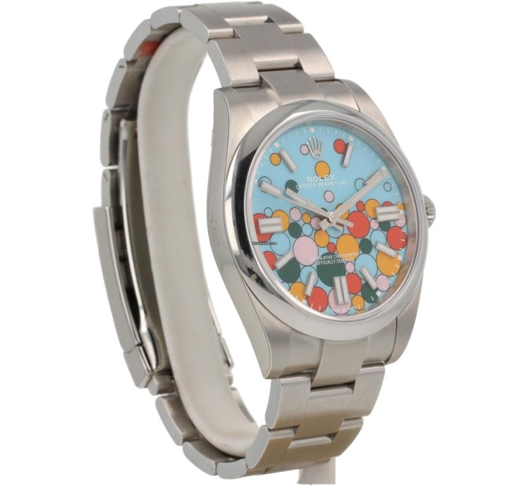 Rolex Oyster Perpetual 41 124300 Celebration Dial New 2023 Stickers White Tag