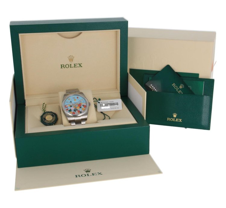 Rolex Oyster Perpetual 41 124300 Celebration Dial New 2023 Stickers White Tag