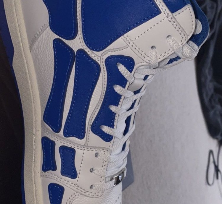 Amiri Blue Skeleton High Tops