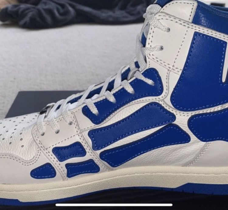 Amiri Blue Skeleton High Tops