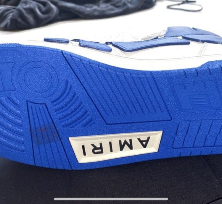 Amiri Blue Skeleton High Tops