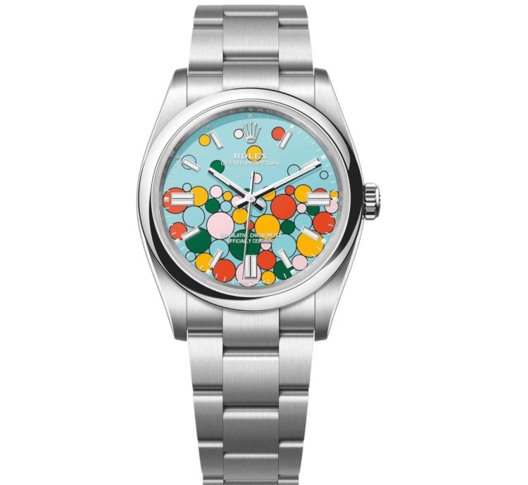 Rolex Oyster Perpetual 41 124300 Celebration Dial Unworn Full Set
