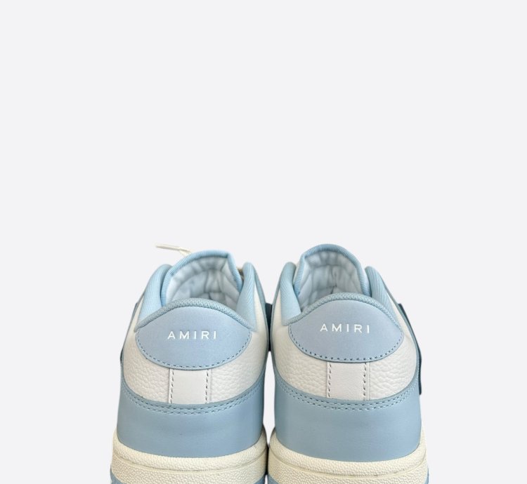 Amiri Blue White Skeleton Low Top Sneakers