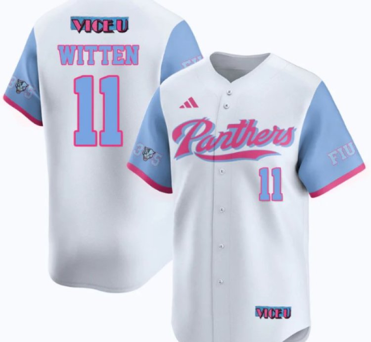 Rich Witten Jersey 11 Fiu Baseball 2025 Vice U Stitched White