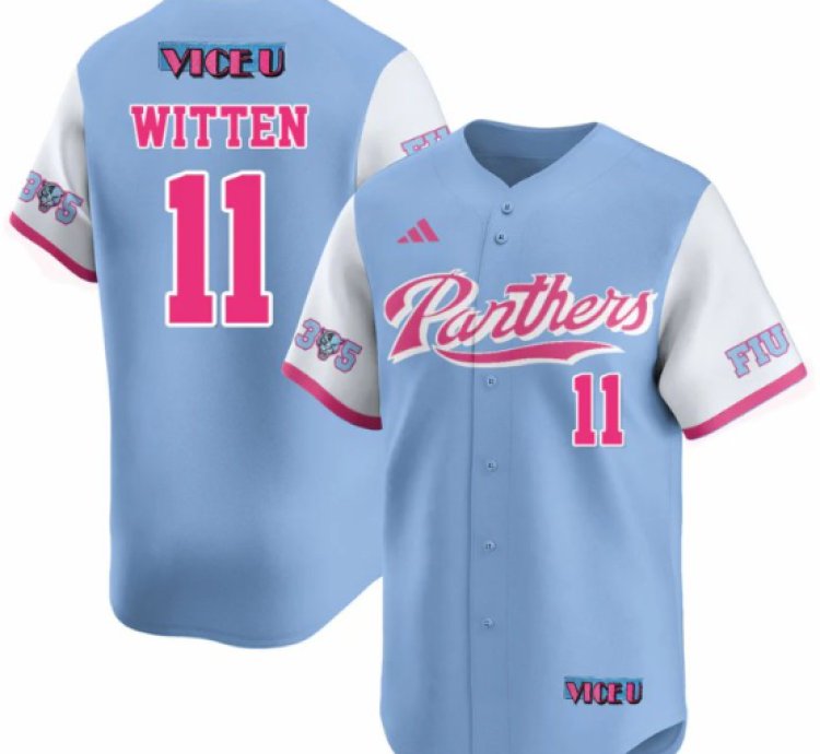 Rich Witten Jersey 11 Fiu Baseball 2025 Vice U Stitched Blue