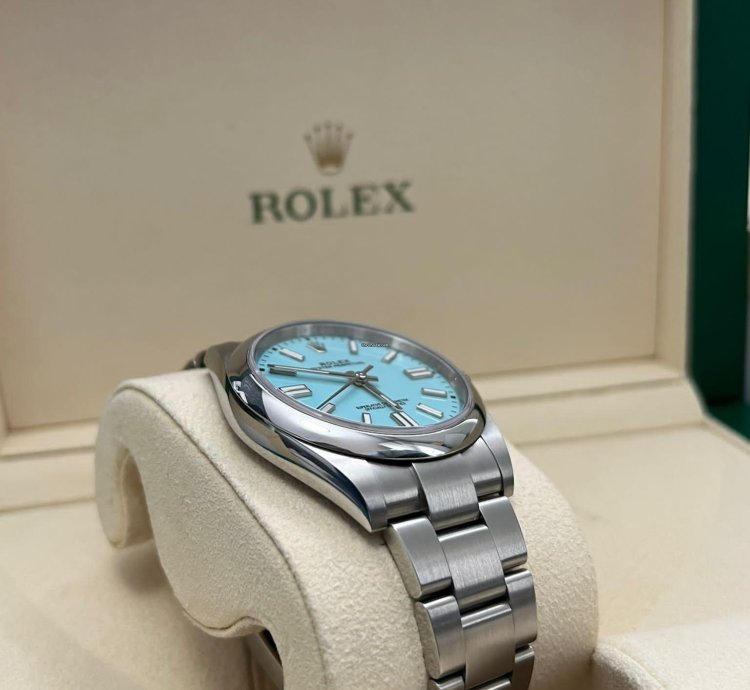 Rolex Oyster Perpetual 41 2022 Oyster Perpetual 41 Tiffany Blue Unworn Box And Papers 124300