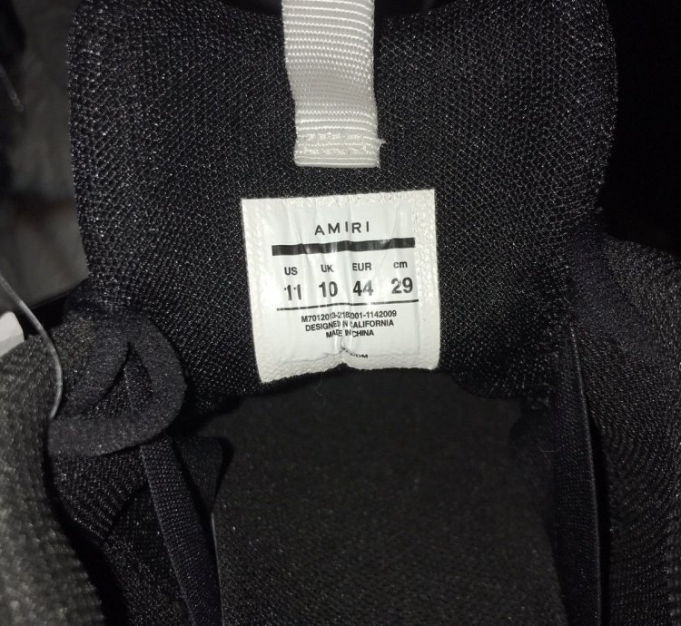 Amiri Bone Runner Black Black
