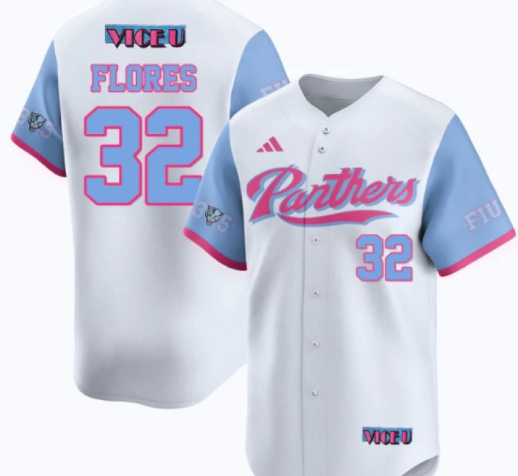 Nelson Rivera Flores Jersey 32 Fiu Baseball 2025 Vice U Stitched White