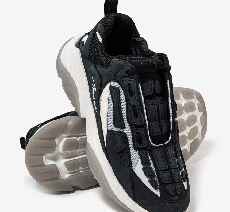 Amiri Bone Runner Black Trainers