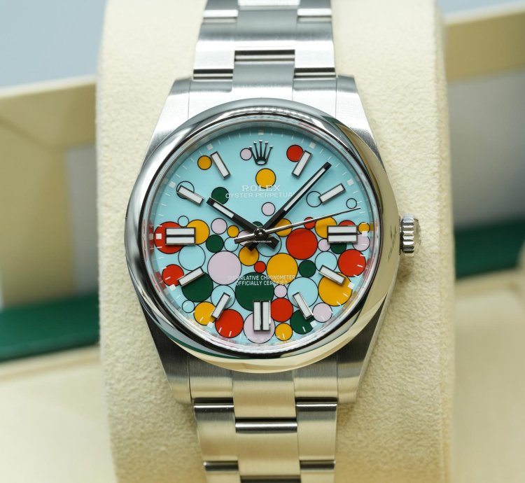 Rolex Oyster Perpetual 41 2024 Oyster Perpetual 41 Tiffany Celebration Blue Unworn Box And Papers 124300
