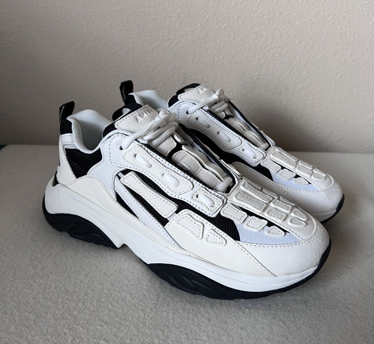Amiri Bone Runner Black White