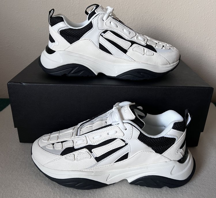 Amiri Bone Runner Black White