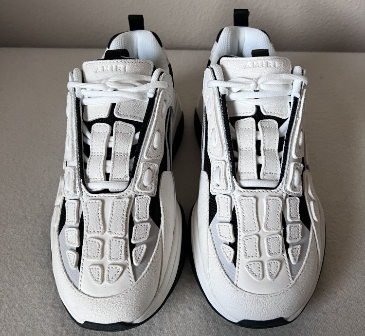 Amiri Bone Runner Black White