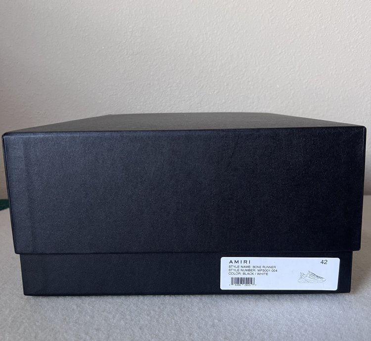 Amiri Bone Runner Black White