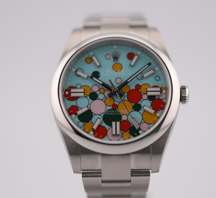 Rolex Oyster Perpetual 41 2024 Stainless Steel Oyster Perpetual 41 Celebration Dial 124300