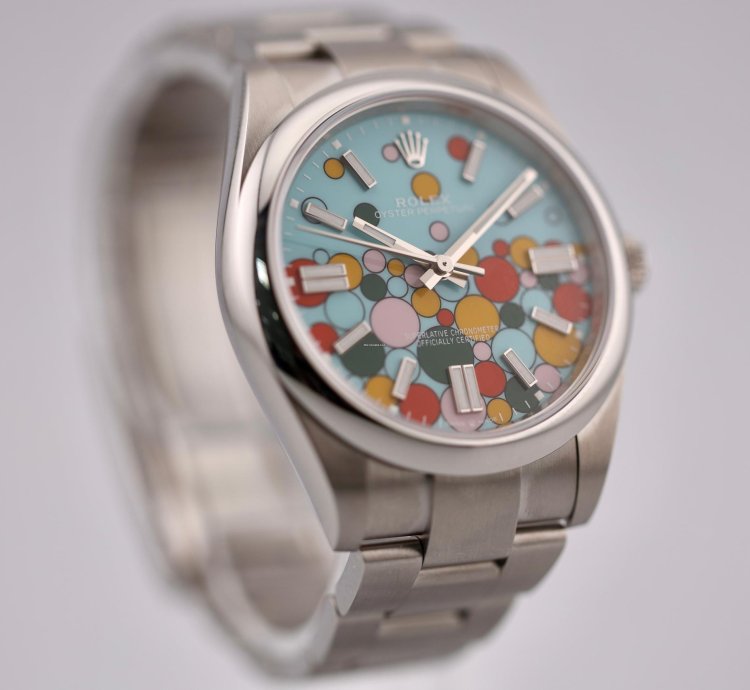 Rolex Oyster Perpetual 41 2024 Stainless Steel Oyster Perpetual 41 Celebration Dial 124300
