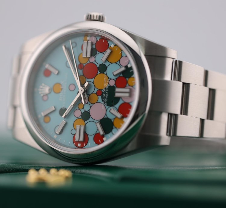 Rolex Oyster Perpetual 41 2024 Stainless Steel Oyster Perpetual 41 Celebration Dial 124300