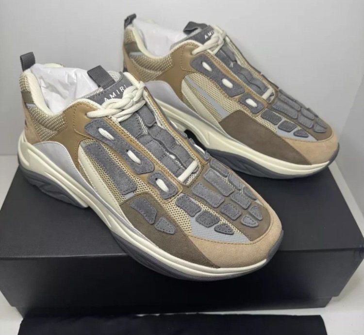 Amiri Bone Runner Brown New With Box
