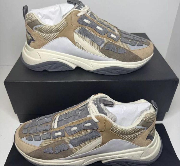Amiri Bone Runner Brown New With Box