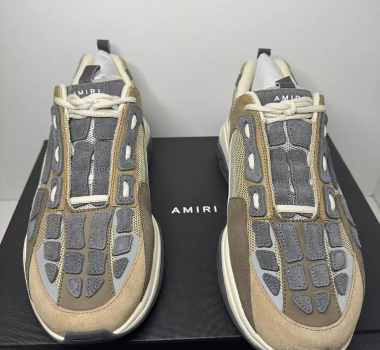 Amiri Bone Runner Brown New With Box