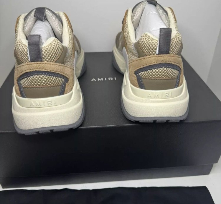 Amiri Bone Runner Brown New With Box