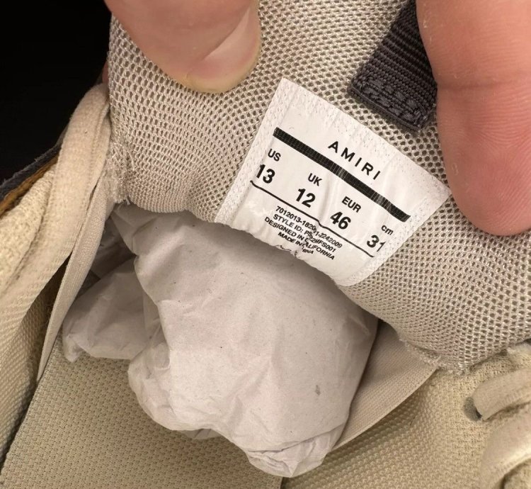 Amiri Bone Runner Brown New With Box